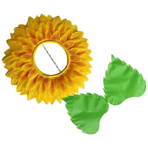 PRETYZOOM 1 Set Kopfschmuck Sonnenblumenkostüm Kopfbedeckung Kostüme Blumenhut Gänseblümchen Sonnenblumen Partyhut Sonnenblumen Kopfbedeckung Kostümhut Lustiges Kostüm Minizylinder Hüte von PRETYZOOM