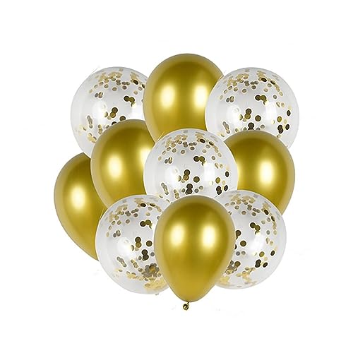 PRETYZOOM 10 Stück Papierschrott Ballons Schöne Deko Latex Ballons Für Geburtstagsfeiern Und Festivals Perfekte Partydekoration Für Unvergessliche Anlässe von PRETYZOOM