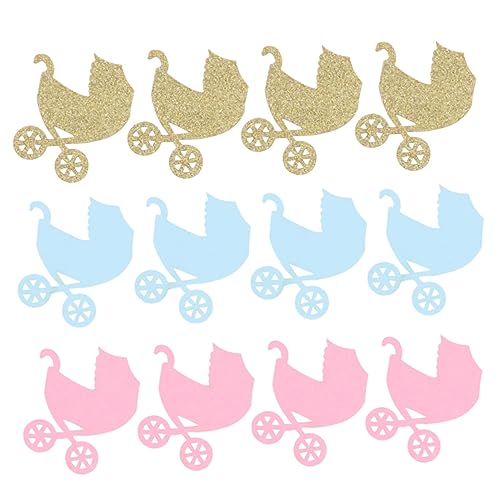 PRETYZOOM 100 Stück Kreative Konfetti Babyparty Dekoration Konfetti Geburtstags Konfetti Party Konfetti Metallfolie Tischstreuung Konfetti Dekoration Babyparty Glitzernde Babyparty von PRETYZOOM