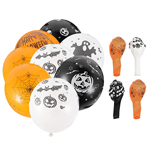 PRETYZOOM 100St Kürbis Ballon halloween grusel halloween luft ballone Ballonbogen-Kit Ballons für Ballontiere Halloween-Dekore Luftballons -Halloween-Ballons Emulsion Colorful von PRETYZOOM