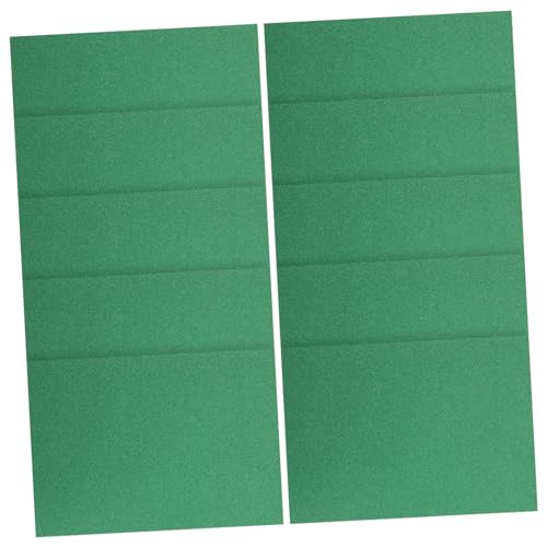 PRETYZOOM 10St Goldpulverkarton farbiges Bastelpapier farbiges Papier grüner Glitzer party dekoration Glitzerpapier für Einladungen farbiger Karton Kartenvorrat farbig buntes Papier Green von PRETYZOOM