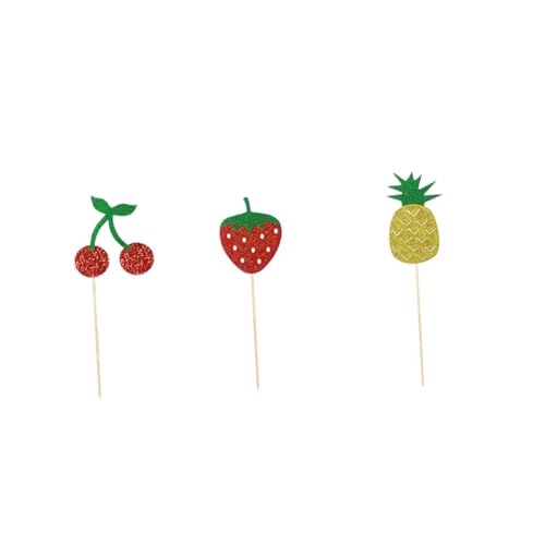 PRETYZOOM 12St Hawaii-Cupcake-Picks Kuchen verzieren Obstkuchendekorationen Cupcake-Topper Hawaii-Dekor hawaii party dekoration cup cake decoration Cupcakes Kuchen Picks Obstkuchen-Picks von PRETYZOOM