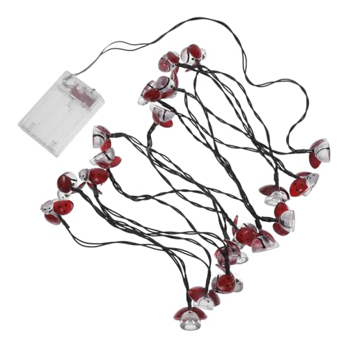 PRETYZOOM 1Set Lichtpfostenform Lichterleiste Weihnachtszubehör Dekorative Lichter LED Lampen Haushaltslicht Hängende Pendelleuchte Lichtleiste Hängendes Weihnachtslampe Rot von PRETYZOOM