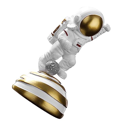 PRETYZOOM 1Stk Astronauten-Ornamente Miniaturdekoration Weltraum-Themen-Schlafzimmer- Kuchen Spielzeug bürodekorationen inneneinrichtung Astronautenstatue Astronautenspielzeug Naturharz von PRETYZOOM