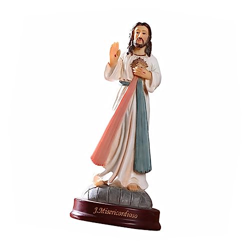 PRETYZOOM 1Stk Jesus Handwerk illuminatus christliche Home Decoration wohnungsdeko für freundinen religiös Wasserkrug Mini Taufe Tür Desktop-Ornament Harzverzierung von PRETYZOOM