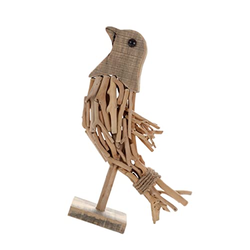 PRETYZOOM 1Stk Vogelornament aus Holz Vogel- Auto-Ornament Miniaturdekoration Miniatur-Tierfiguren Handgefertigte Holzdeko Dekorative Holztiere Vogelschmuck aus Holz Holzhandwerk Bambus von PRETYZOOM