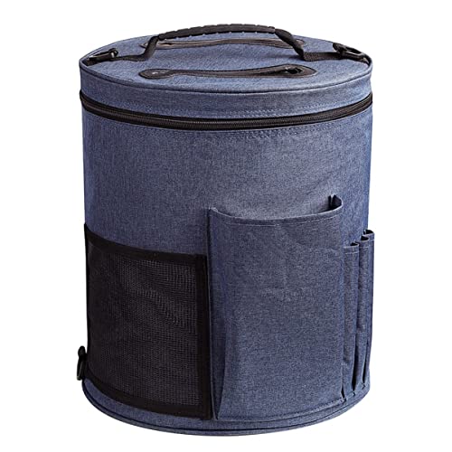 PRETYZOOM 1stk Gewebter Aufbewahrung Sfass Nähorganisator Fäden Faden Anlasser Tasche Zum Nähen Bausatz Nähmaschinentisch Anfänger Bausätze Kleine Nähmaschine Garnhalter Polyester Blue von PRETYZOOM