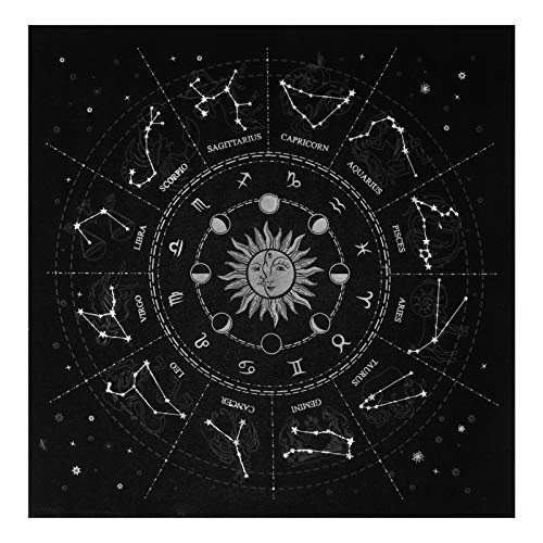 PRETYZOOM 1stk Weissagung Tarob Tarot-tischdecke Tischläufer Tarot-Poster Astrologie Wandteppich Tarotdecks Astrologisch Tarot Altartuch Tarot-Tuch Astrologie Tischdecke Waren Black Flanell von PRETYZOOM