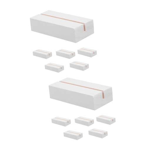 PRETYZOOM 2 Sätze Platzkartenhalter Holzkartenständer Holzkartenhalter Bilderrahmen Platte Hochzeitsdekoration Hochzeit Dekoration Bildträger Aus Holz Ständer Für Namenskarten 6 Stück * 2 von PRETYZOOM