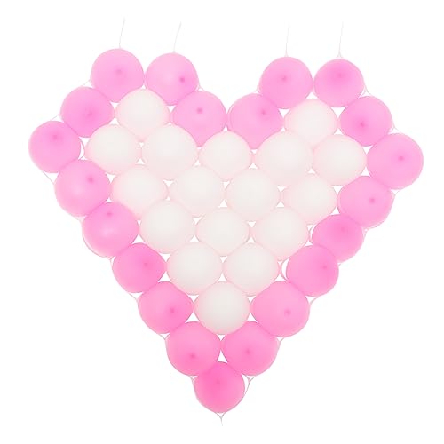 PRETYZOOM 2 Sets Hochzeitsherzballons Hochzeitszeremonie Dekorationen Hochzeitsdekorationen Für Zeremonie Ballonsäulenständer Kit Rosa Herzballons Babyballons Folienballons Kunststoff von PRETYZOOM