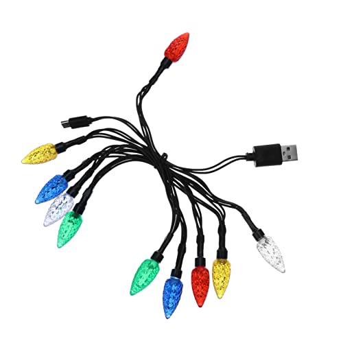 PRETYZOOM 2 Stk Ladekabel Für Lichterketten Usb-ladeleitung Handyladegerät Usb-ladekabel Telefonkabel Zum Aufladen Auto-ladegerät Ladelampe Weihnachtslicht-ladegerät Für Telefon Plastik von PRETYZOOM