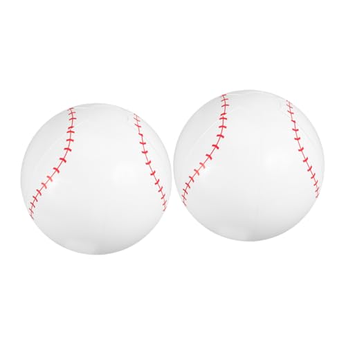 PRETYZOOM 2 Stück Aufblasbare Baseball Wasserbälle Ball Für Teenager Lustiger Strandball Aufblasbarer Strandball Strandspielball Sommer Aufblasbarer Ball Outdoor Pool Ball von PRETYZOOM