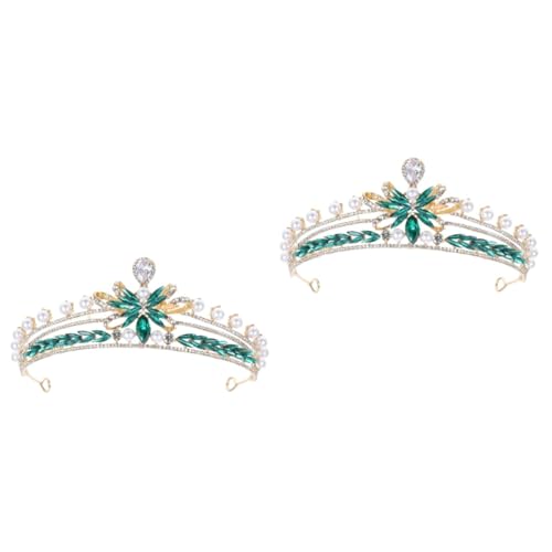 PRETYZOOM 2 Stück Krone Haarschmuck Diamant Kopfschmuck Prinzessin Tiara Tiaras Für Frauen Brautkrone Geburtstagskronen Für Frauen Brautkrone Braut Tiara Krone Für Blumenstrauß Taira von PRETYZOOM