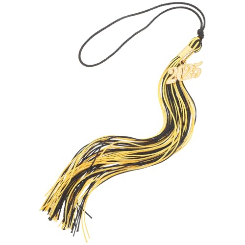 PRETYZOOM 2025 Abschluss Tassel 2025 Abschlusskappe Tassel 2025 Grad Tassel Mit 2025 Jahr Gold Charms Abschlussfeier Dekoration von PRETYZOOM