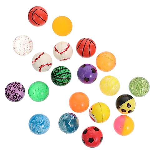 PRETYZOOM 20St Hüpfender Ball gummiball fliegend prallen Dekompressions-Sprungbälle lustige Gummibälle Springbälle Springbälle gegen Stress pädagogische Gummibälle von PRETYZOOM