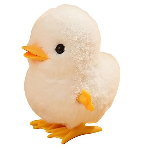 PRETYZOOM 2St Springendes gelbes Huhn Vögel Spielzeug gefülltes Hühnchen Plüschtier intelligenzspielzeug lustige gartendeko Tiere Kleinkindspielzeug Plüsch-Hühnerspielzeug Springspielzeug von PRETYZOOM