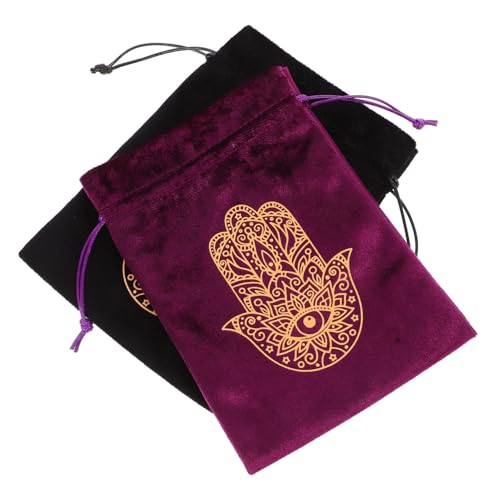 PRETYZOOM 2St Tarot-Tasche Aufbewahrungstasche für Tarot Karten Aufbewahrungstasche für Orakelkarten tarot zubehör Aufbewahrungstasche für Tarotkarten Tarot-Aufbewahrungshalter Flanell von PRETYZOOM