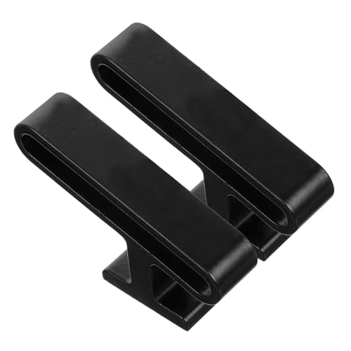 PRETYZOOM 2St Vorhangwickler Schiene Kette hängend Spannvorhangstange Clips Wall Hooks wandverkleidung Zubehör für Gardinenkordeln für zu Hause Vorhang Seil versorgung Zinklegierung Black von PRETYZOOM