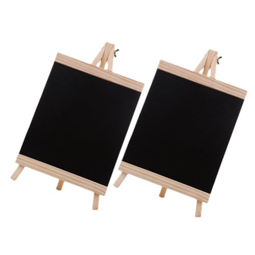 PRETYZOOM 2st Tafel Memoboard Für Die Arbeitsplatte Message-board-schild Tisch Staffelei Lebensmitteletiketten Für Partybuffets Partyzubehör Hochzeitsschilder Aus Acryl Holz von PRETYZOOM