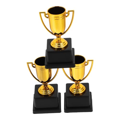 PRETYZOOM 3 Stück Trophäen Partyspiele Wettbewerbstrophäen Mini Auszeichnungsbecher Plastiktrophäen Halloween Medaille Trophäen Belohnungstrophäen Für Kinder Mini Wiederverwendbar von PRETYZOOM