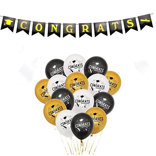 PRETYZOOM 30 Stück 12 Zubehör für Partydekoration pastellfarbener Ballonbogen große Luftballons Ruhestand Ballons Ballonbogen-Kit Abschlusshut-Ballon gratulieren Luftballons Ballballons von PRETYZOOM