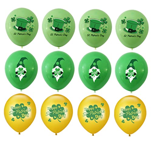 PRETYZOOM 30st Ballonanzug Patrick Day Luftballons Kleeblatt-ballons St Patricks Day Dekorationen Konfetti-ballon Grüner Ballon Partyzubehör Latexballons St. Patrick's Day Partydeko Emulsion von PRETYZOOM