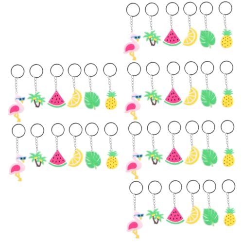 PRETYZOOM 36 Stück Kokosnussbaum Schlüsselanhänger Groß Modischer Anhänger Dekorativer Schlüsselanhänger Cartoon Schlüsselanhänger Anhänger Zum Aufhängen Schlüsselanhänger Ornament von PRETYZOOM