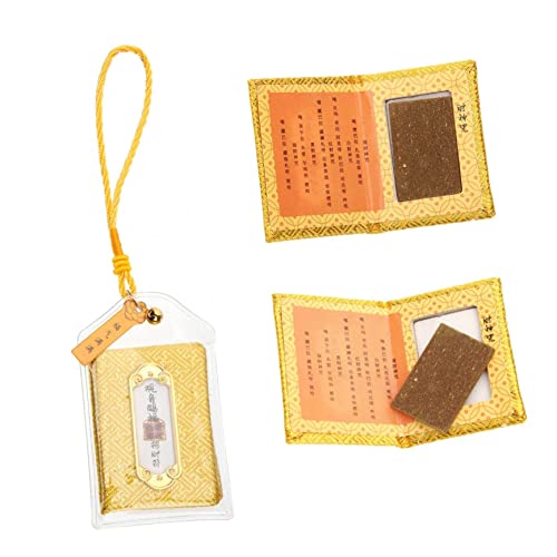 PRETYZOOM 3St Königlicher Beutel feng Reize Tasche hängende Segenstasche Anhänger gürteltasche gartasche Exquisite japanische omamori Glücksbeutel im japanischen Stil Plastik Yellow von PRETYZOOM