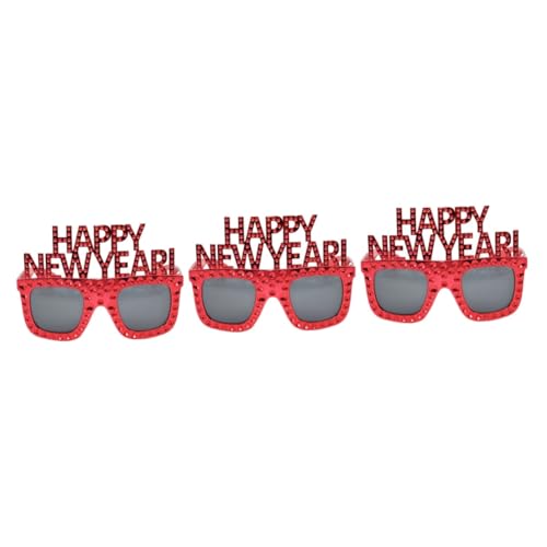 PRETYZOOM 3st Neujahrsbrille Klasse Von 2024 Brillen Silvester Brille Neujahrsparty-brille Partyzubehör Zum Thema Neujahr Brillen Für Männer Partybrille Fräulein Plastik Schüttgut Kleidung von PRETYZOOM