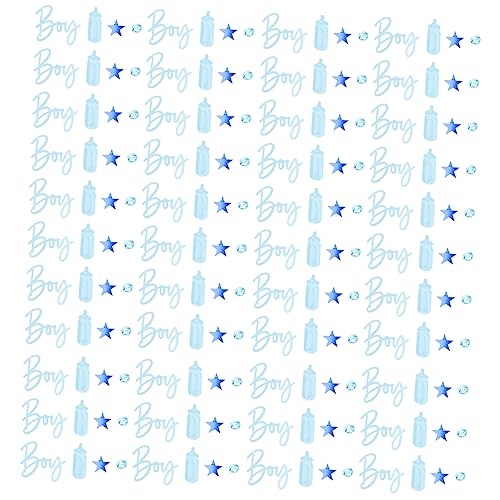 PRETYZOOM 4 Packungen Boygirl Konfetti girsch glinet Babygeschlecht enthüllt Tischkonfetti Gender Reveal Table Scatter Geschlecht enthüllen Tischkonfetti Babyparty Konfetti Acryl Blue von PRETYZOOM