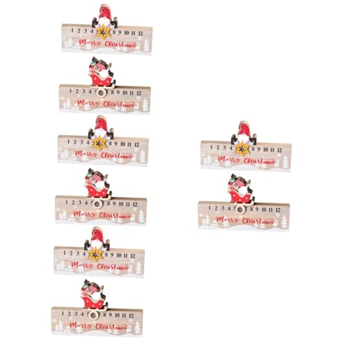 PRETYZOOM 4 Sätze Weihnachtskalender Aus Holz Schmink Adventskalender Kalender Für Weihnachten Hängende Weihnachtsdekoration Weihnachten Adventskalender Krippe Girlande Khaki 2 Stück * 4 von PRETYZOOM