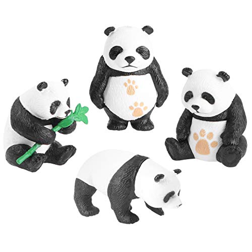 PRETYZOOM 4 Stück Panda-Mikrolandschaft Haustier Tiere thematisiert Sachen Ornamente Cute Decor Living Room Decoration Kreatives Wohnaccessoire hausdeko Moos Verzierungen Bonsai-Schmuck Harz von PRETYZOOM