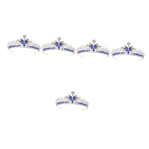 PRETYZOOM 5 Stück Krone Haarschmuck Königin Haarband Strass Tiara Hochzeit Krone Prinzessin Kronen Für Frauen Krone Zubehör Krone Für Mädchen Braut Stirnband Krone Kopfschmuck Taira von PRETYZOOM