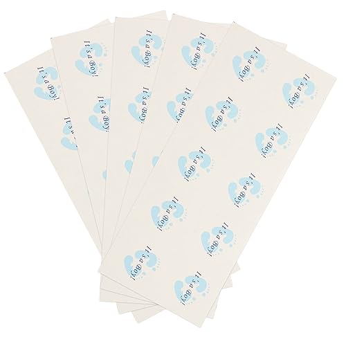 PRETYZOOM 50-Blatt-Box Geschenkverpackungsaufkleber Mini-umschläge Siegel-Aufkleber Aufkleber Verpacken Etiketten Aufkleber Für Briefumschläge Scrapbook-Sticker Selber Machen Papier Sky-Blue von PRETYZOOM