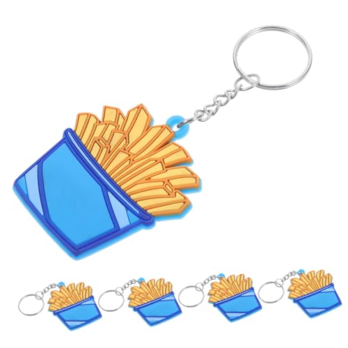 PRETYZOOM 5St Pommes-Frites-Schlüsselanhänger schlüsselanhänger hängende Schlüsselanhänger Schlüsselanhänger-Charm Auto Schlüsselanhänger lustiger Schlüsselanhänger PVC von PRETYZOOM