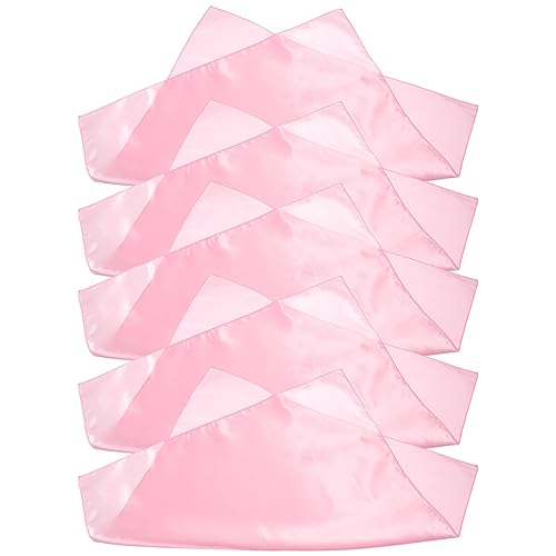 PRETYZOOM 5St party servietten rosa servietten Tischdekoration tischdeko esstisch Die Stoffserviette Tischdecke Paillette Tischservietten weiche servietten waschbare Servietten Satinsatin von PRETYZOOM