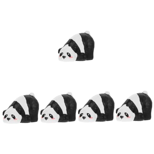 PRETYZOOM 5st Panda-verzierung Panda-kuchendekorationen Panda-Dekorationen Zum Geburtstag Panda-Figuren Panda-schmuck Szene Dekore Cartoon-Panda-Modell Gartendekoration Hofpanda Holz von PRETYZOOM