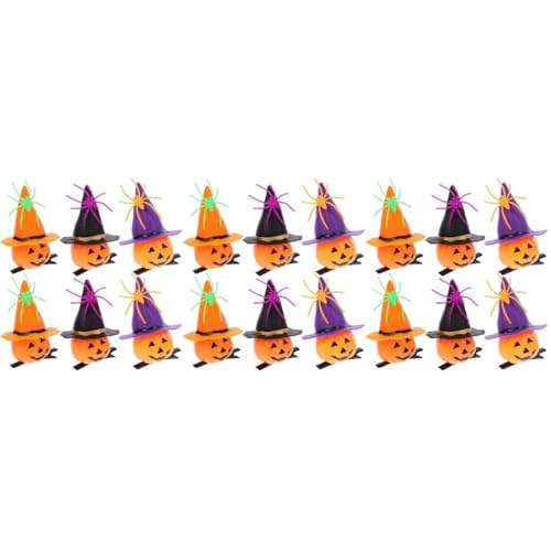 PRETYZOOM 6 Sätze Halloween-Haarspangen spinnen haarschmuck kürbis haarschmuck spinnen haarspange hexenhut haarspange Machen Sie Ihre eigenen Haarspangen für Mädchen Mini-Spinne pp von PRETYZOOM