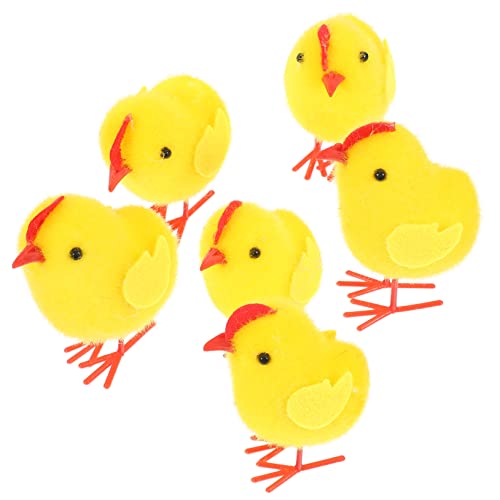 PRETYZOOM 6 Stücke Plüsch Huhn Form Ornament Ostern Küken Tier Figuren Für Jungen Und Mädchen Party von PRETYZOOM