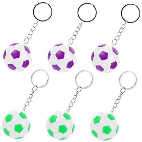 PRETYZOOM 6St Schlüsselhalter für Fußball Auto Ringe Zubehör Telefon-Lanyard Kette schlüsselanhänger schlüsselanhänger für Tasche hängende Dekoration Sport Schlüsselhalter PVC von PRETYZOOM