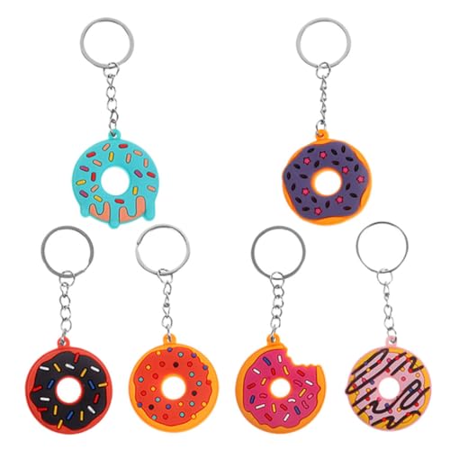 PRETYZOOM üße Donut Schlüsselanhänger Aus PVC Bag Hanging Dekorationsanhänger Für Taschen Schlüssel Und Mehr Perfekt Als Oder Mitgebsel Für Kindergeburtstage von PRETYZOOM