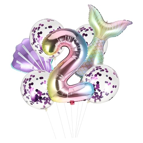 PRETYZOOM 7 Stück Aluminiumfolie Ballon Requisiten Für Babypartys Praktische Foto Requisiten Und Partyschmuck Ideal Für Feiern Geburtstage Und Besondere Anlässe von PRETYZOOM