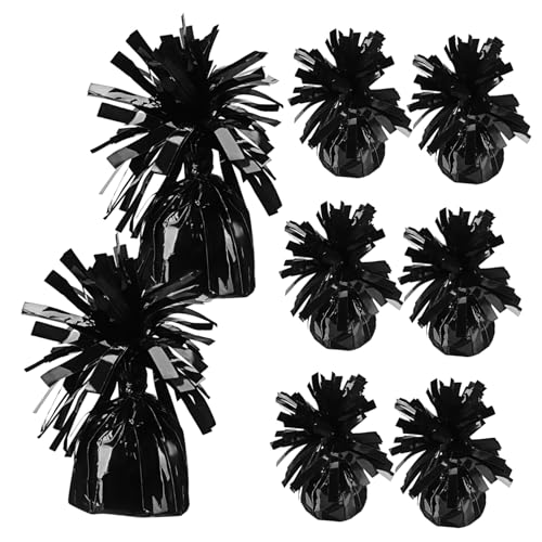 PRETYZOOM 8 Stück Gewichte für Ballongewicht hochzeit ballons ballon halter ballonbeschwerer Hochzeitsballon-Accessoire Gewichte für Luftballons Ballonzubehör das Haustier Black von PRETYZOOM