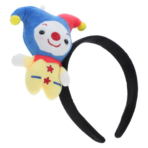 PRETYZOOM Clown-stirnband Clown-kostüm Mützen Regenbogen-stirnband Clown Perücke Clownhüte Clown-zubehör Kostüm Stirnband Halloween-spa-stirnband Halloween-stirnband-kostüm Stoff von PRETYZOOM