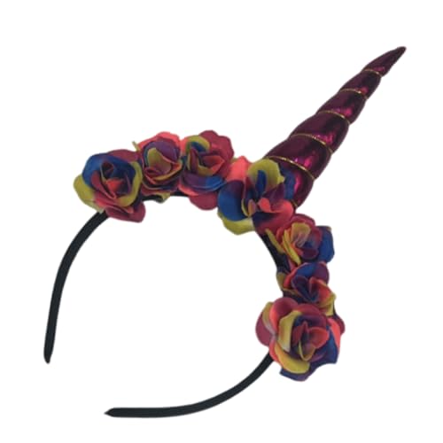 PRETYZOOM Einhorn-Stirnband haarschmuck haircharm geschke unicorn schaft einhorn-haarreif Einhorn Kostüm Haarband einhorn kopfschmuck Cartoon-Stirnband Party-Einhorn-Haarband Plastik von PRETYZOOM