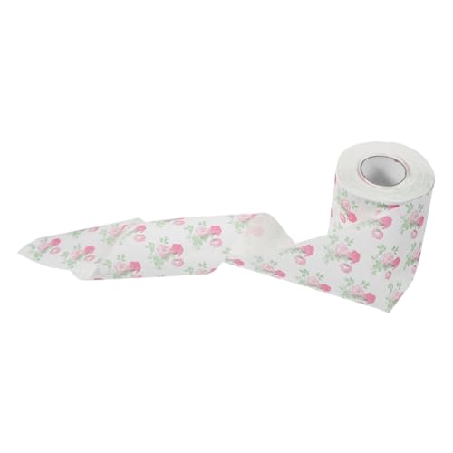 PRETYZOOM Farbiges Toilettenpapier Bedrucktes Toilettenpapier Hotel Toilettenpapier Blumen-toilettenpapier Blumentücher Seidenpapier Badetuch Handtuch Serviette Zellstoff von PRETYZOOM