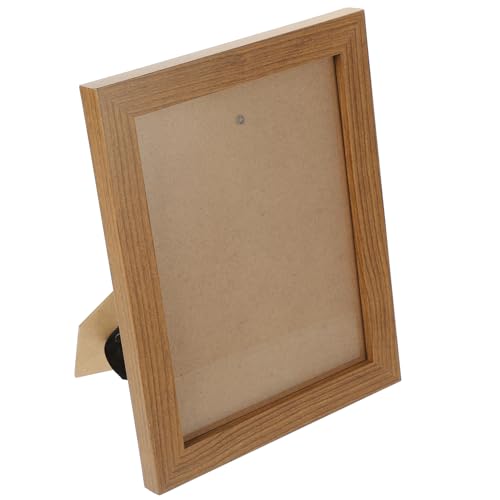 PRETYZOOM Fotowandrahmen Schirmmützen stehen Dekorationsaufkleber Platte Flip-Schlafzimmer-Türschild Pilates bilderrahmen home decor Fotorahmen für den Haushalt Heimdekoration hölzern Brown von PRETYZOOM