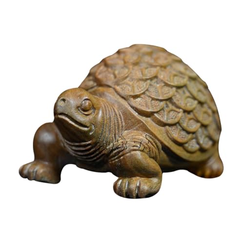 PRETYZOOM Geldschildkröten-Ornamente Mini-Schildkröten Tee-Haustier- Desktop- bürodeko büro Dekoration Spielzeug in Tierform Desktop-Schildkröten- Grünes Sandelholz von PRETYZOOM