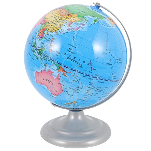 PRETYZOOM Geographie- -Schmuck Büro- - geographie tellurisches rotierender Weltkarte World map Desktop- Tellur- aus Kunststoff PVC-Blase von PRETYZOOM