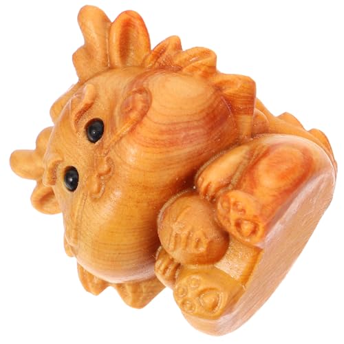 PRETYZOOM Sternzeichen Drachen Charms Schmuck Charms Holz Drachen Statue Für Handwerk von PRETYZOOM